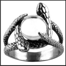 &quot;Snakes&quot; Outlaw Biker Ring In Stainless Steel! - £18.37 GBP