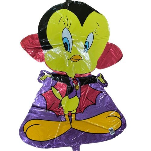 Anagram Vintage 1997 Mylar Balloon Tweety Bird Dracula Halloween Oversiz... - $24.16
