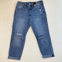 Nobo Super High Rise Girlfriend Capri Jeans Womens 13 Stretch Ankle Pants 32x26 - £7.17 GBP