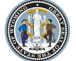 Wyoming State Seal Sticker Decal R565 - $1.95+