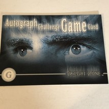 Twilight Zone Vintage Trading Card # Autograph Challenge Game Card G - £1.54 GBP