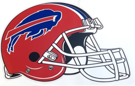 NFL Buffalo Bills Helmet Decal Sticker 13&quot; x 10&quot; Red Blue White - £6.87 GBP