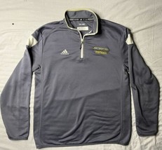 Adidas Pullover Men’s Size Medium Gray Southeastern LA Lions 1/4 Zip Pul... - $25.00