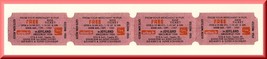 4 1987 Joyland Amusement Park Tickets, Topeka, Kansas/KS, WIBW-TV &amp; Coke - $5.00
