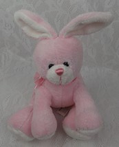 Hug Luv Pink Bunny Rabbit Easter Basket Baby 6&quot; Plush Stuffed Plushie Doll Toy - $12.99