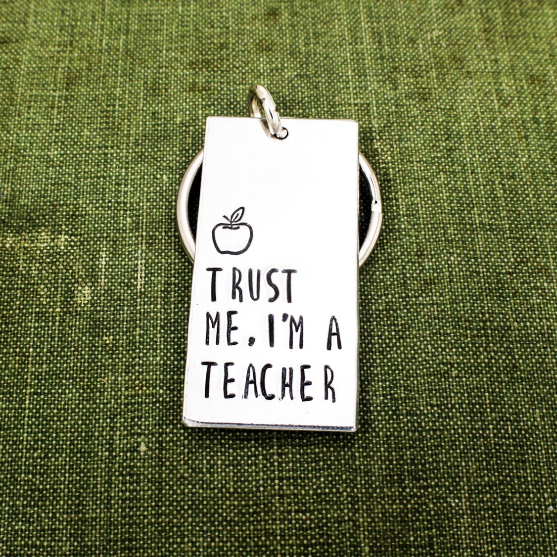 Trust Me I&#39;m A Teacher Keychain, Teacher Gift - $10.95