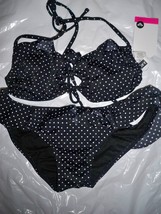 Women&#39;s Juniors Roxy Polka Dot Print Beach Bikini Swim Suit Swimsuit New $50  - £25.95 GBP