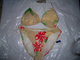 Women&#39;s Juniors Tommy Hilfiger Hawaiian Floral Beach Bikini Swim Suit New  - £26.28 GBP
