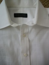Robert Talbott Bespoke Dress Shirt White French Cuffs 17 - £52.72 GBP