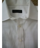 ROBERT TALBOTT Bespoke Dress Shirt White French Cuffs 17 - £53.74 GBP