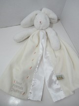 Bunnies by the Bay cream security blanket white bunny satin Best friends indeed  - £9.32 GBP