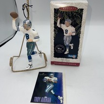 Dallas Cowboys Troy Aikman Hallmark Keepsakes Ornament - New With Card - £11.21 GBP