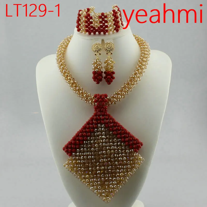 Dubai Gold Jewelry Sets for Women Bridal Gift Nigerian Wedding African Beads Jew - $77.19