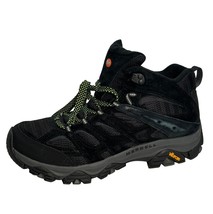 Merrell Men&#39;s Moab 3 Mid Hiking Boot Sneaker Black Size 13 Lk Nw! Worn Once - £54.27 GBP