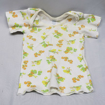 Vintage 70s Gerber Unisex Baby T Shirt Undershirt Orange Green Yellow Duck 6-12 - £15.63 GBP