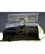 Painted Genuine Ostrich Leg Skin Leather Hide Glazed Yellow - $54.45