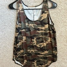 Zenana Premium Women’s Stretch Camo Tunic Tank Top Size Medium - £15.79 GBP