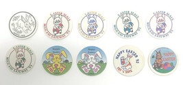 Lot 10 Easter Seals Hawaii POG Hawaii MilkCap 1993 Vintage Advertising - £14.79 GBP