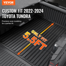 Truck Bed Mat Fit 2022-2024 Toyota Tundra TPE Truck Bed Liner Accessories - £96.28 GBP