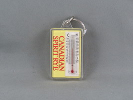 Vintage Keychain - Canadian Spirit Rye  Thermometer - Plastic Keychain - £14.96 GBP