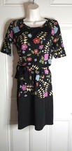 LuLaRoe Floral Short Sleeve Sheath Pullover Pencil Dress Size XS  - £9.22 GBP