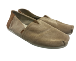 Toms Men&#39;s Alpargata Casual Slip-On Flat Loafers 10012611 Beige/Brown Si... - $37.99