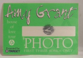 AMY GRANT - VINTAGE ORIGINAL CONCERT TOUR CLOTH BACKSTAGE PASS ***LAST O... - £7.84 GBP