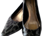Pumps Low Kitten Heels Shiny Leopard Print ANTONIO MELANI Size 7M - £6.20 GBP