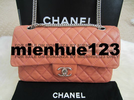 Chanel 08p Glazed Lambskin Medium Classic Flap Silver Bijoux Chain - £3,328.23 GBP