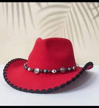 New Red Cowgirl Hat- - $27.00