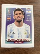 FIFA World Cup Qatar 2022 Panini ARG 10 Rodrigo de Paul - $18.24 MXN