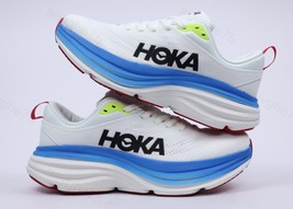 White-Blue multicolor Hoka Bondi 8 Sneakers Women Size 7 US Athletic run... - $95.96