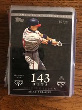 Chipper Jones 18/29 2007 Moments &amp; Milestones  (0411) - £3.92 GBP