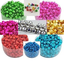 Christmas Bells Colorful Craft Beads Decorative Only (NO JINGLE) 6x8mm 1... - $3.49