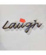 Metal Wall Art Cursive Script Laugh Word Wall Art - $200.05 MXN