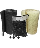 Carbon Filter 18X36 + Bioball 3 Count With Mesh Bag + Cream Pond 18X36 B - $125.99