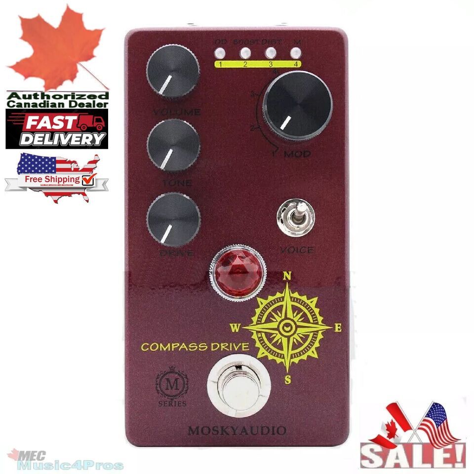Mosky Audio Compass Drive Overdrive 4 Mode Tonal Response w/Voice Toggle... - $38.55