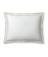 Ralph Lauren Spencer White Sage Border Stripes Sateen Standard Sham NIP ... - $42.99