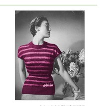 1950s Basic Top, Short Sleeve and Skirt in Ribbon - Knit pattern (PDF 6705) - $3.75
