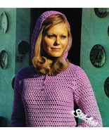 1970s Hooded Tunic or Hoodie Shirt - Crochet pattern (PDF 1972) - £2.95 GBP