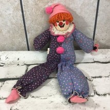 Vintage Calico Critters Clown Rag Doll Plush Circus Stuffed Animal Toy - £15.28 GBP