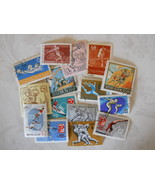 15 Vintage Soviet Union Postage Stamps With Sports Themes; Excellent Condition - £3.77 GBP