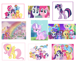 9 My Little Pony Stickers, Party Supplies, Decorations, Favors, Gifts, Birthday - $11.99