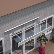 79x34 Clear Polycarbonate Window Door Awning Canopy Valance Roof - $365.99