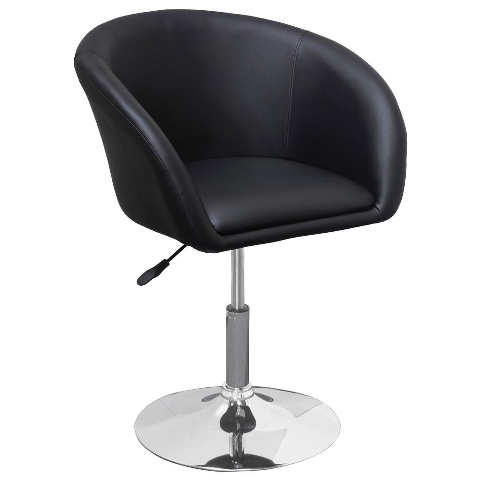 Best Master Furniture Adjustable Swivel Faux Leather Coffee Chair in Black - $125.99