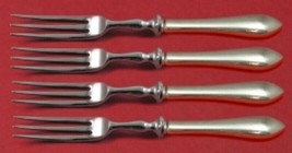 Pointed Antique by Dominick and Haff Sterling Silver Fruit Fork Set 4pc Custom - $256.41