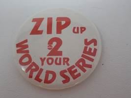 Zip Up 2 Your World Series Zip Rzeppa Fox 2 St. Louis Vintage 1982 Pinback - £8.93 GBP