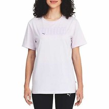 Puma T-Shirt Women&#39;s X-Large Logo Lavender Purple Short Sleeves Tee NWT - £13.79 GBP
