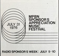 Radio Guide Maine Public Broadcasting Booklet July 1976 PB Portland Bang... - £15.03 GBP