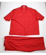 Vintage 90s Streetwear Mens 6XL 2 Piece Knit Wide Leg Pants Button Shirt... - $1,825.34 MXN